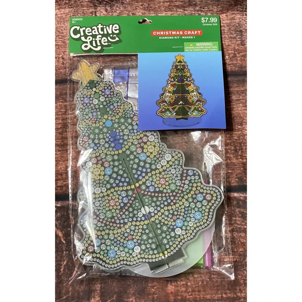 Christmas Tree Acrylic Standing 3D Diamond Painting Kit Hobby Lobby